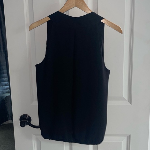 JOIE Naya B Silk Halter Blouse Elegant Black Sleeveless Women Top Criss Cross Sm - Picture 6 of 7